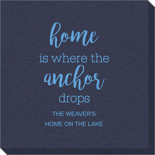 Home is Where the Anchor Drops Linen Like Napkins